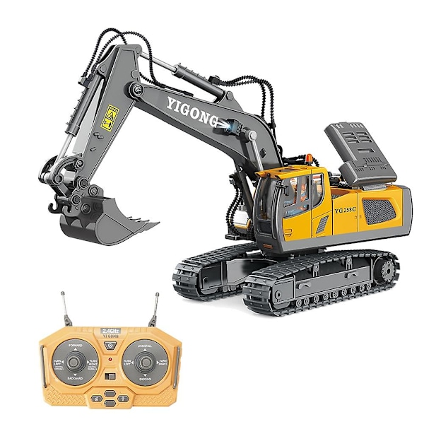 2.4GHz Trådlös Fjärrkontroll Grävmaskin Fjärrkontroll RC Lastbil Crawler Lastbil Elektrisk Ingenjörsfordon Leksaker【ad】