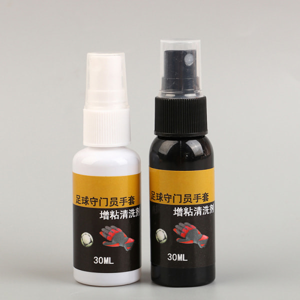 IC 1 stk 30 ml målmandshandske fodboldgrebspray til målmand G Sort