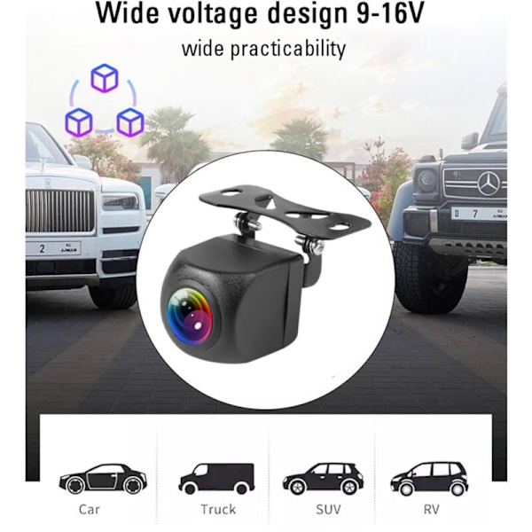 WIFI Langaton Auton Peruutuskamera 170 Asteen Kojelautakamera HD Pimeänäkö iPhone Android 12V