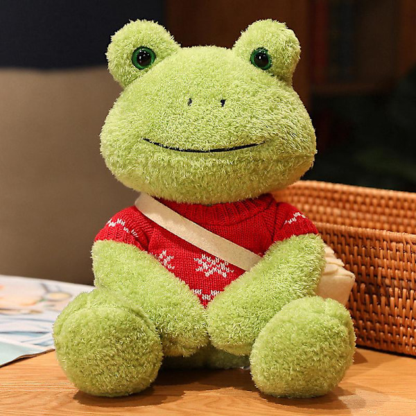 25Cm kawaii frog plush toy soft stuffed animal frog plushie figure doll peluche toys kawaii room decor funny sweetie gift