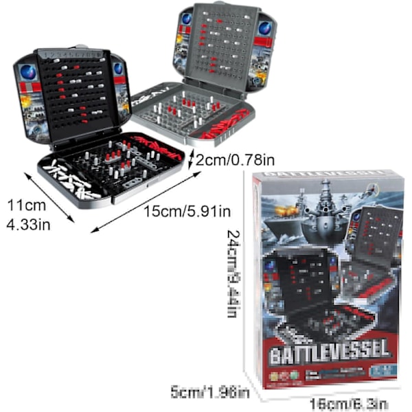 Slagskibsspil til børn, søslagsspil, skibssænkende brætspil, børnestrategispil, 2 spillere stimulerer strategi og kritisk tænkning 1set