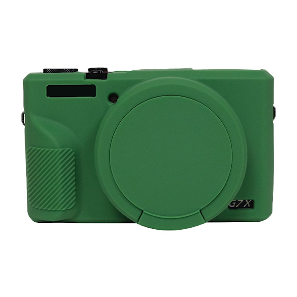Blødt silikoneetui med linsebeskytter til Canon PowerShot G7 X Mark III / G7X3{ad} Grön