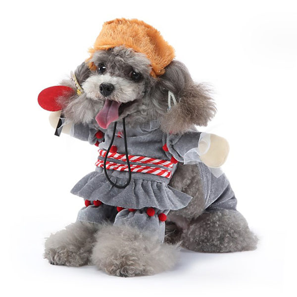 Blødt og trendy kæledyr cosplay-outfit til små hunde - kostume til bichons og corgis til fest, halloween, dame S