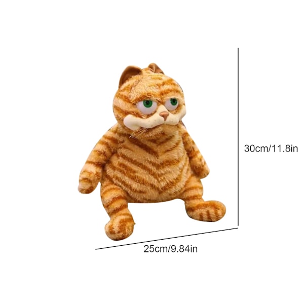 30/45cm Ruma Rupsa Lihava Kissa Garfield Kissa Pehmolelu Hauska Ilme Kissa Lapset Syntymäpäivälahja, 100% Uusi