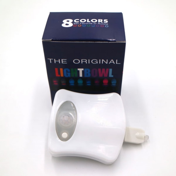 16 färger toalettsensorlampa Mänsklig hängande toalettsensorlampa
