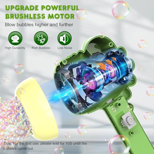 Bubbelmaskin för barn | Uteleksaker för småbarn 3-5 år | Perfekt som present