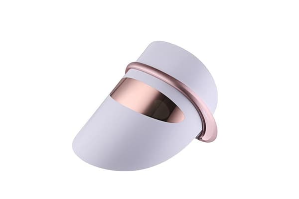 7 färger LED-ljusterapimask Vit med roséguld