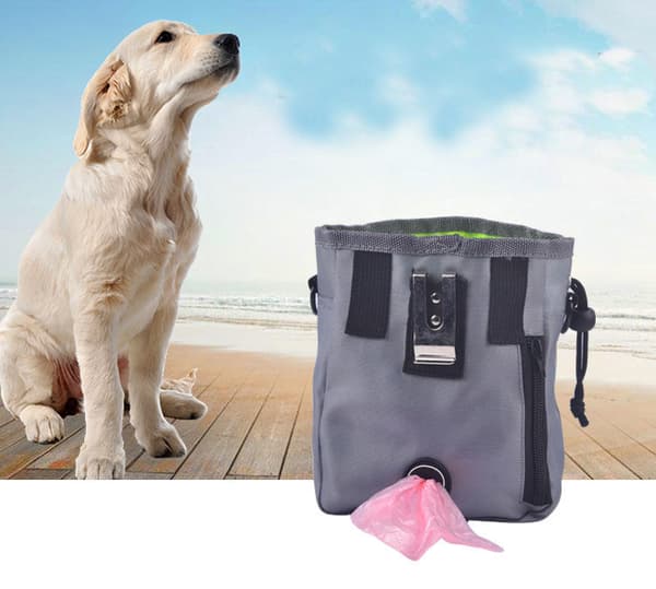 Pet Pouch förvaringsväska – 2-pack praktiska förvaringsväskor för husdjurstillbehör Grå
