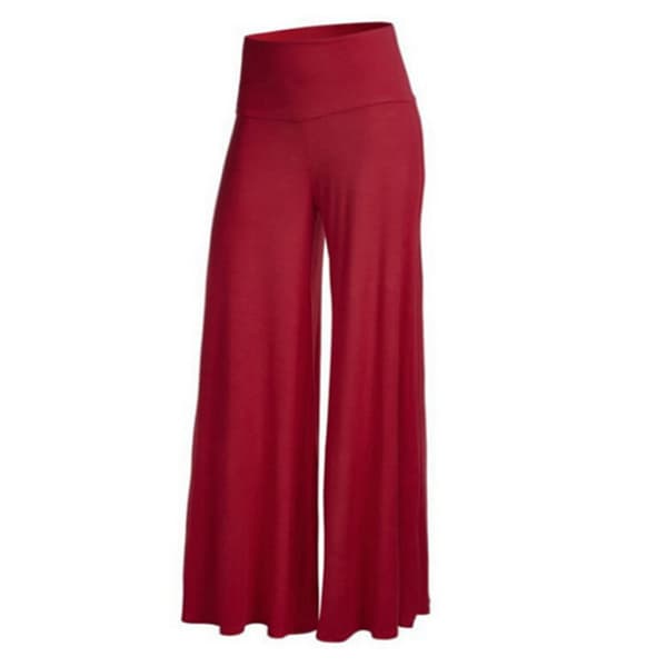 Ladies Wide Casual Byxa Röd M