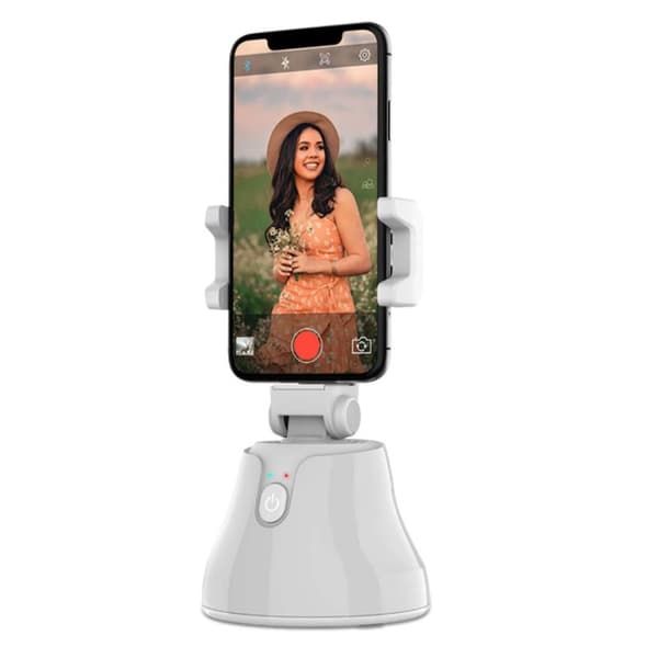 360 ° Smartphone-videostativ Vit