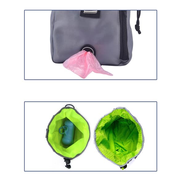 Pet Pouch förvaringsväska – 2-pack praktiska förvaringsväskor för husdjurstillbehör Grå