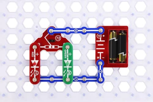 Kids Electronic Circuit Kit - Educational STEM Science Toy with Premium ABS Copper Blocks for Learn & Play