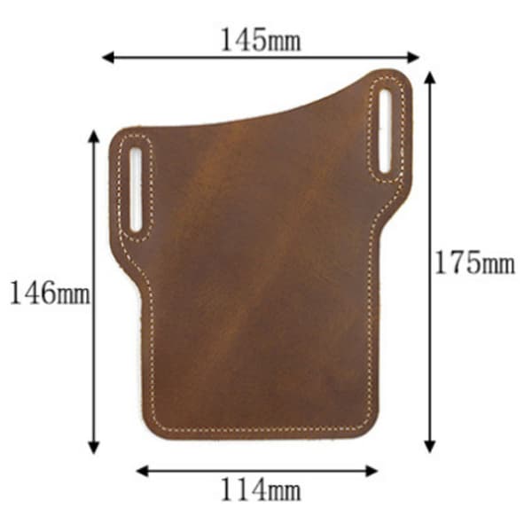 Mäns Phone Belt Innehavare Bru