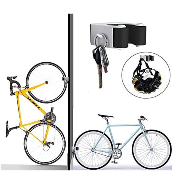 Cykelförvaringsställ vit med blå