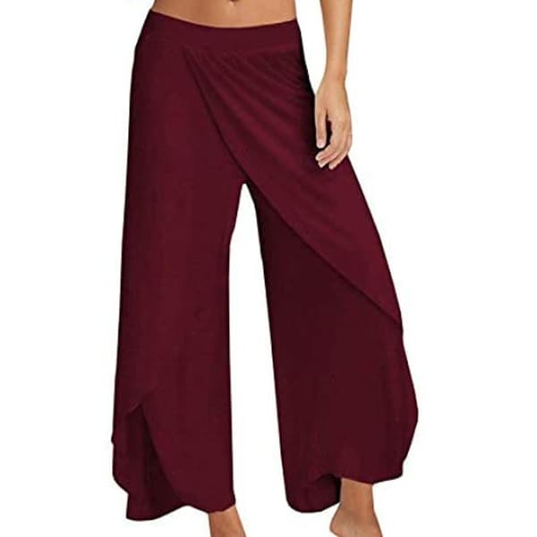 Ladies haremsbyxor Vinröd XL