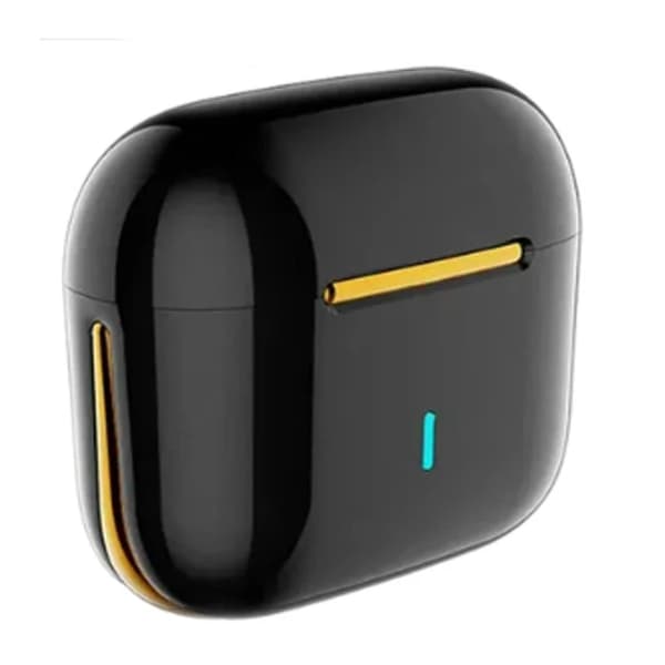 Trådlösa smarta Bluetooth 5.2-hörlurar av hög kvalitet – stereoljud, handsfreesamtal och lång batteritid Svart