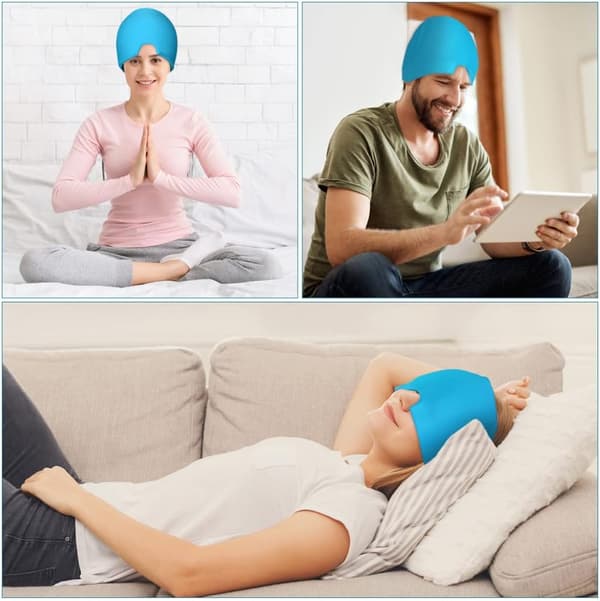 Cold Compress Migrän Caps – Enkellager Blå