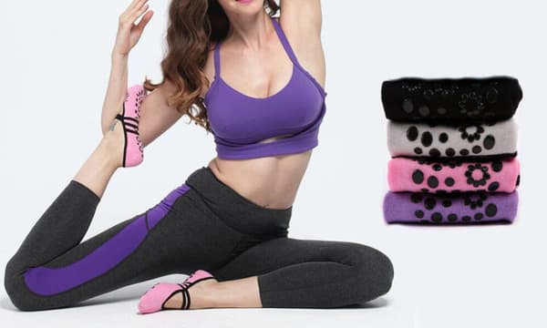 Yogastrumpor 2 förpackningar Rosa