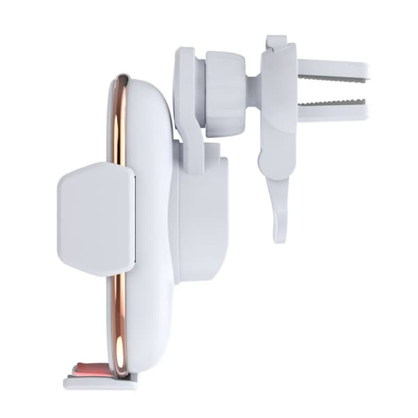 15W Qi Snabbladdning Auto Clamping Billaddare Vit