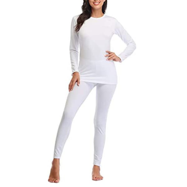 Termounderkläder Ultra Soft Long Johns med fleecefoder Vit XL