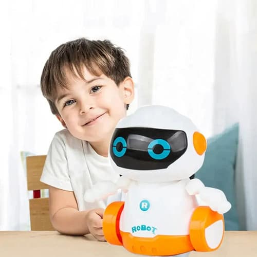 Ritrobot för barn – intelligent linjeföljande teckningsrobot, interaktiv pedagogisk STEM-leksak, vit