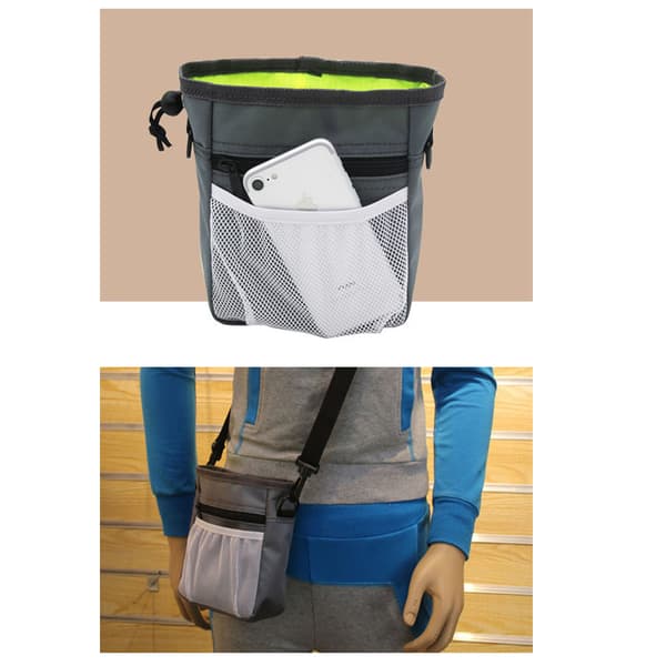 Pet Pouch förvaringsväska – 2-pack praktiska förvaringsväskor för husdjurstillbehör Grå