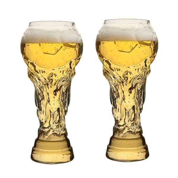 Fotbollsform ölmuggar-2pack Transparent