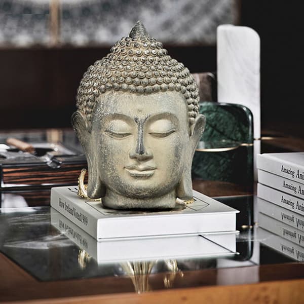 Zen Buddha-staty – dekorativ Buddhafigur för meditation, avkoppling och heminredning