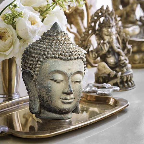 Zen Buddha-staty – dekorativ Buddhafigur för meditation, avkoppling och heminredning