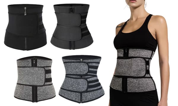 Midja tränare korsett Svart 2XL