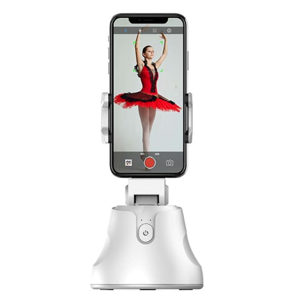 360 ° Smartphone-videostativ Vit