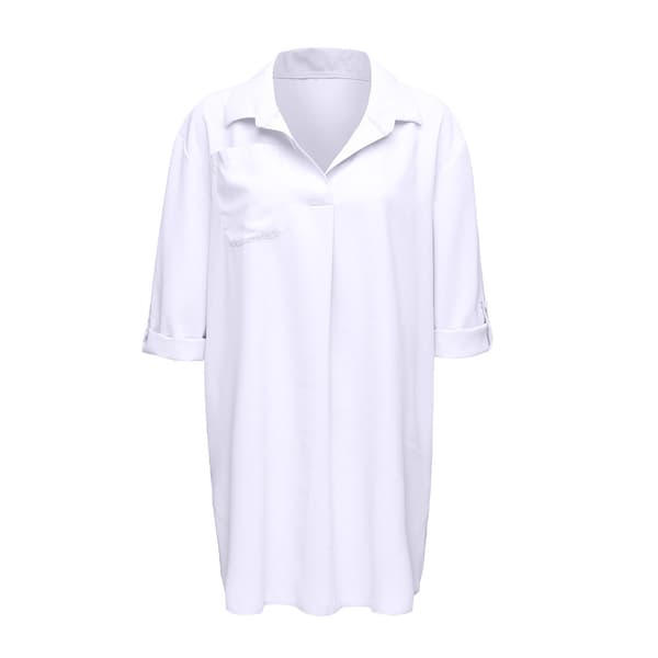 Beach Cover Up skjorta Vit S