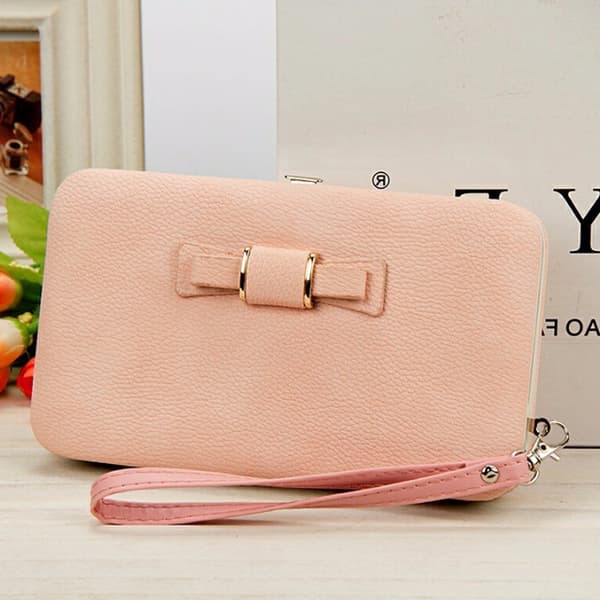 Bow Tie Telefon Purse Rosa