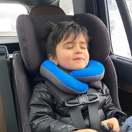 Dubbelt Stöd Memory Foam Nackkudde – Ergonomisk Cervikal Konturkudde för Optimal Nackjustering & Avlastning – 2-pack Disblå