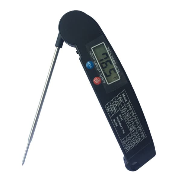 Digital kötttermometer - 1 st Svart