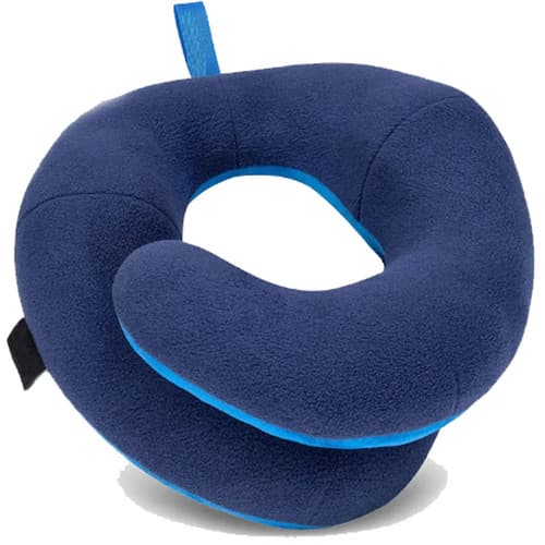 Dubbelt Stöd Memory Foam Nackkudde – Ergonomisk Cervikal Konturkudde för Optimal Nackjustering & Avlastning – 2-pack Disblå
