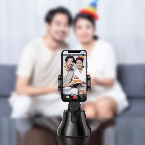 360 ° Smartphone-videostativ Svart