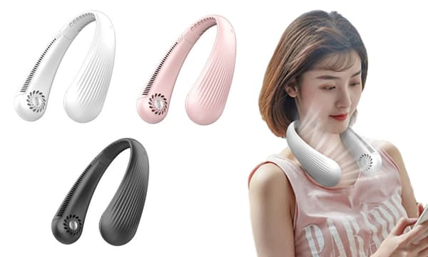 Hands Free Bladeless Neck Fan Svart