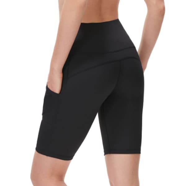 Yogashorts med Smartphone-ficka Svart M