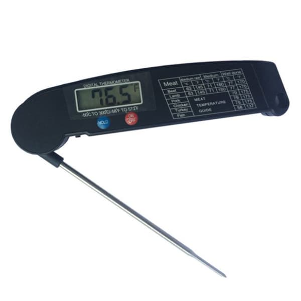 Digital kötttermometer-2 förpackningar Svart