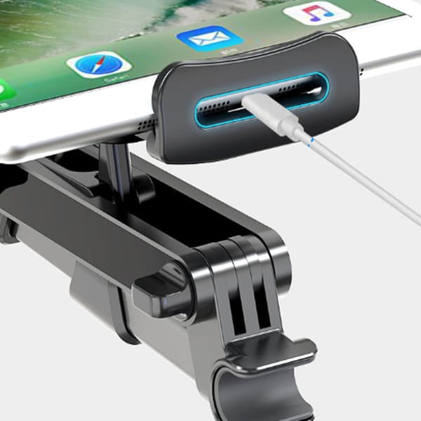 2x iPad bil nackstödshållare Svart