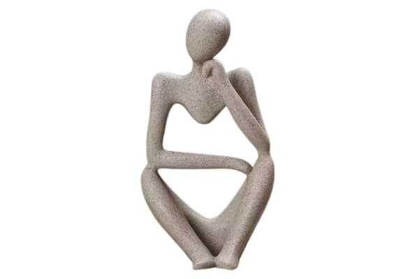 Tänkande manstaty 24 cm x 12 cm