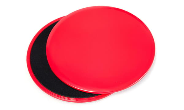 1 Par Core Fitness Gliders Slide Discs - Runda röd
