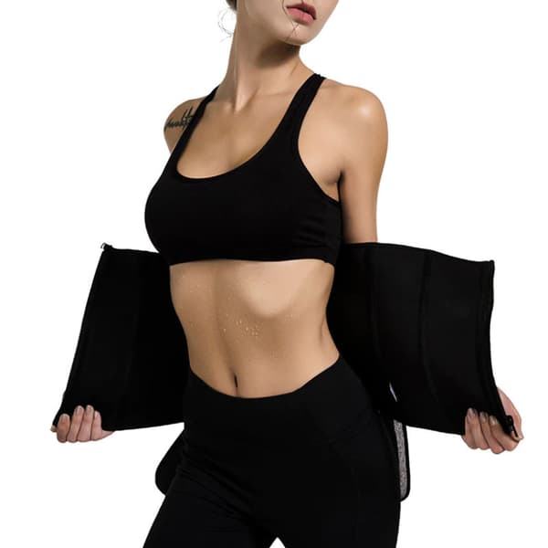 Midja tränare korsett Svart M