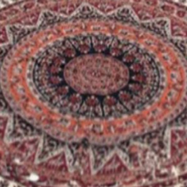 Rund strand handduk Version 3 Burgundy