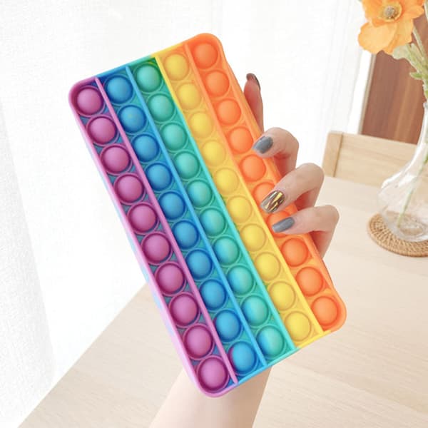 Pop Bubble Pencil Case Rainbow