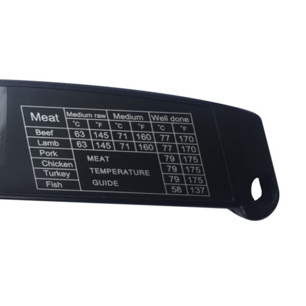 Digital kötttermometer-2 förpackningar Svart
