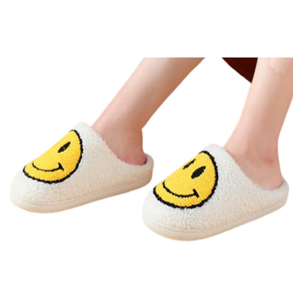 Smiley Tofflor Kräm/Vit 37-38