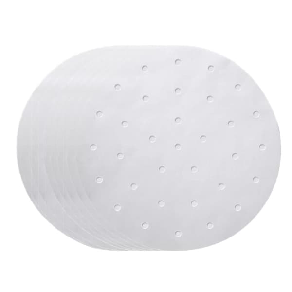 100x Air Fryer Liners Vit Rund diameter 18 cm