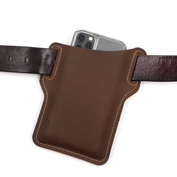 Mäns Phone Belt Innehavare Bru